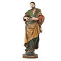 Italian polychrome wood santos figure