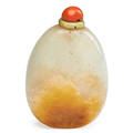 Russet jade snuff bottle