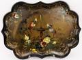 Large Hand Painted PapierMch Tray
