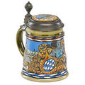 Mettlach etched stein