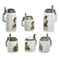Mettlach stoneware steins