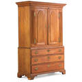 Chippendale applewood linen press