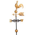 Full bodied rooster weathervane