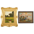 Two 19th20th c landscape paintings