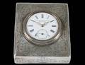 STERLING SILVER TABLE CLOCK
