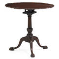 Chippendale mahogany pie crust table