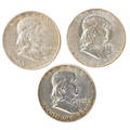 Us franklin silver 50c coins