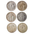 Us standing liberty 25c coins