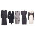Collection of black or white designer clothing
