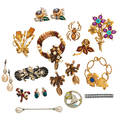 Collection of whimsical costume jewelry