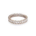 Recent baguette diamond and platinum eternity band