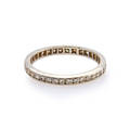 Diamond and platinum eternity band
