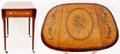 George III Inlaid and Hand Painted Pembroke Table