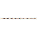 Sapphire  diamond 14k yellow gold link bracelet