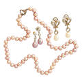 Cultured pearl jewelry 18k gold or sterling
