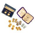 Gentlemens antique cufflinks includes gold