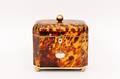19th C Tortoiseshell Tea Caddy