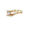 Diamond  yellow gold ring