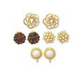 Collection of gold or gemset earrings