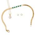Group of yellow gold diamond or gemset jewelry