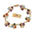 Multigem bracelet  french gemset band