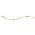 Diamond yellow  white gold link bracelet