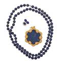 Lapis  yellow gold jewelry
