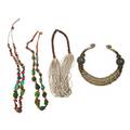 Four old ethnic necklaces
