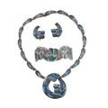Margot of taxco enameled mosaic volute suite