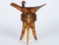 ARCHAIC STYLE GILT BRONZE JUE