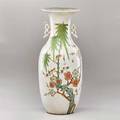 Chinese famille verte porcelain vase