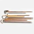 Silver topped cane swaggers  parasol handles