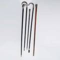 Silver topped canes and baton