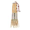Plains indian beaded hide pipe bag