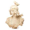 Alabaster female bust