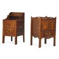 George iii mahogany pot cupboards