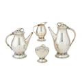 Durham blossom sterling silver tea set