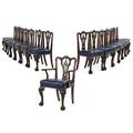 Set of irish george ii style dining chairs