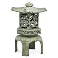 Japanese bronze garden lantern