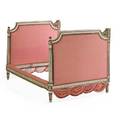 Louis xvi style painted parcel gilt canopy bed