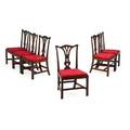 Six george iii mahogany dining chairs