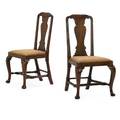 Pair of george ii walnut side chairs