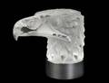 LALIQUE CRYSTAL AND METAL TETE DAIGLE HOOD ORNAMENT