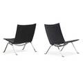Poul kjaerholm pair of pk 22 chairs