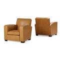 Jacques adnet attr pair of club chairs