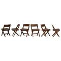 Pierre jeanneret six side chairs