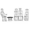 John risley figural outdoor seating