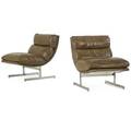 Kipp stewart directional pair of lounge chairs