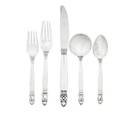 Georg jensen acorn flatware 29 pieces
