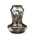Loetz large brown metallin vase